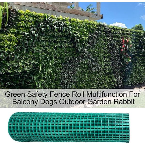Grönt stängsel för skyddsbarriär av mesh - Multifunktionsstaket för uteplats, snö och trädgård för utomhusbruk - 0,5 x 3 m