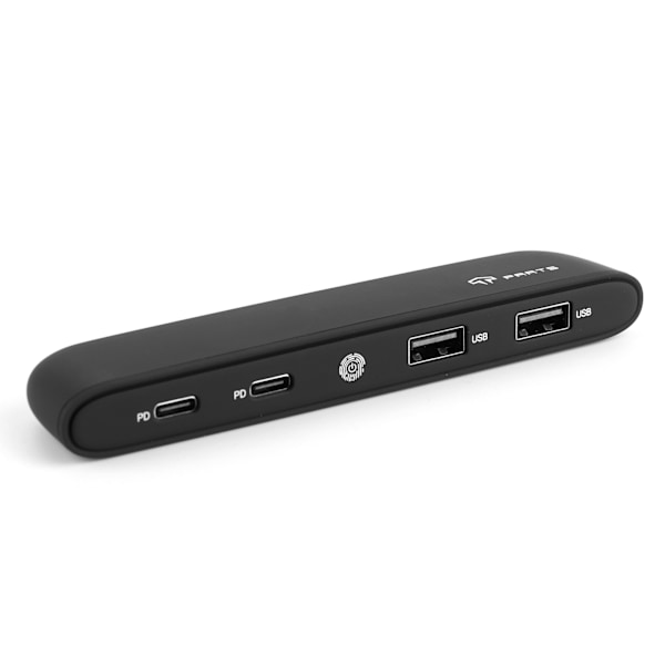 4 Port USB Hub TYPE‑C Gränssnitt Inbyggd Touch LED-lampa Passar Tesla Model 3 2020.6‑2021.1