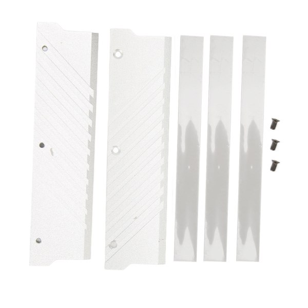 Minne RAM kylfläns MEO PMOAB G Aluminiumlegering Minne RAM kylare DDR5 kylfläns för dator Vattenkylningssystem Silver