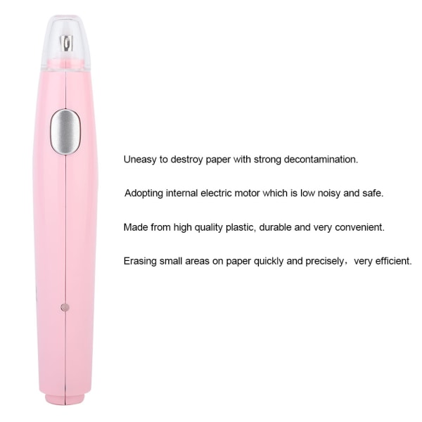 Praktisk Elektrisk USB-opladelig Genopfyldelig Viskelæder med 16 Udskiftningspatroner Pink