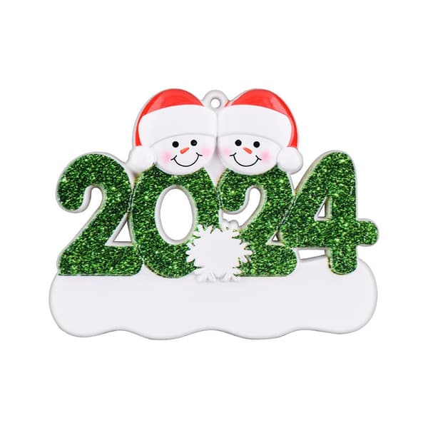 Personlige Julekuler 2024 - Tilpassede Julekuler med Familiemedlemmer, 2 Navn, Julepynt