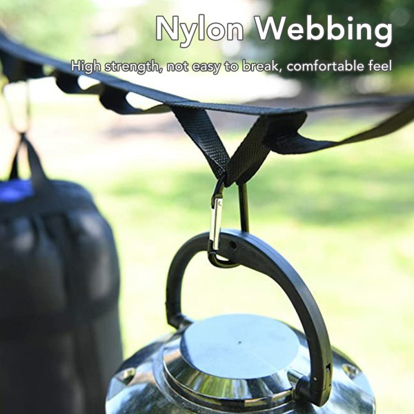 Camping Tørresnor Multifunktionel Nylon Vasketøjssnor Tørresnor til Rejser Have Garage