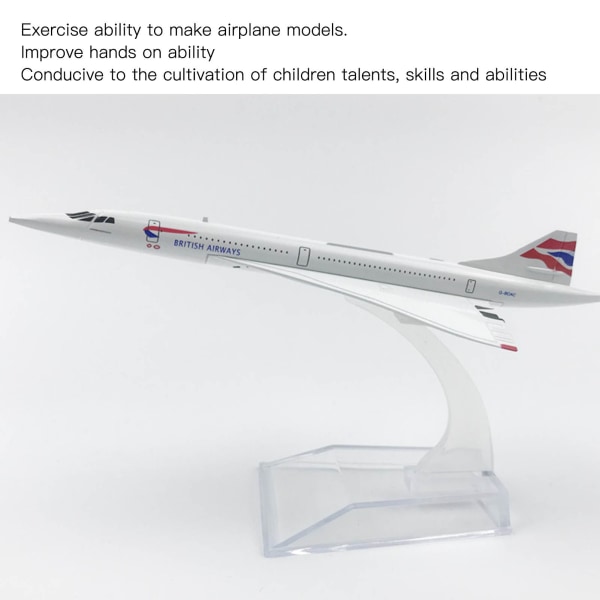 Plane Model Decor Collectable Aviation Diecast Airplane Model for Børn Voksne Skrivebord