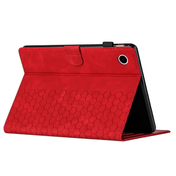 Fodral för Samsung Galaxy Tab A9+ Honeycomb Tryckt Läder Tablet Skydd med Kortplats