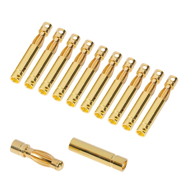 10 pari 4mm liitin tai Bullet Fiche banaanisovitin Pr RC akku ESC Moteur