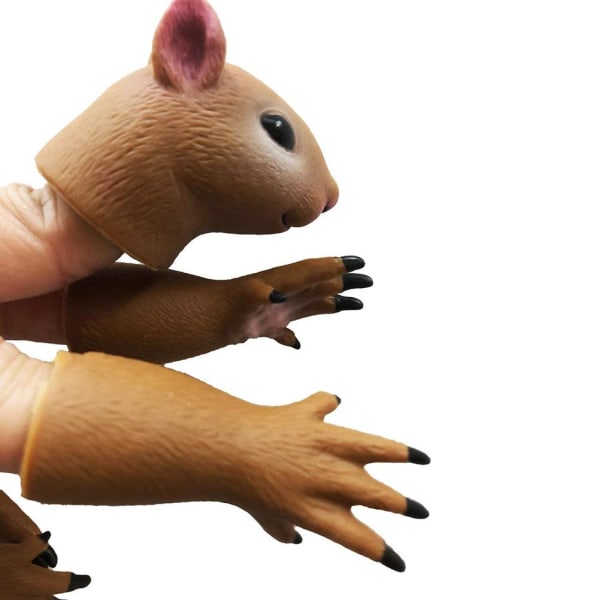 Nyhed Finger Hånddukke Legetøj Finger Dukke Rekvisitter Animal Finger Puppet Kids Gift