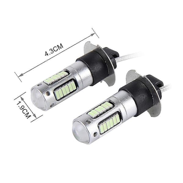 2 stk H3 10W 30 SMD-4014 LED Bil Tåkelys, DC 12V Isblått Lys Ice Blue Light