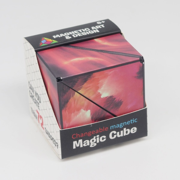 Shape Shifting Box Magic Fidget Magnet Flerfärgad stressreducerande pedagogisk leksak för barn