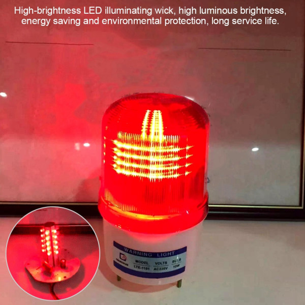 Roterande LED-ljus Trafik Byggnation Nödvarningslampa - 5W (AC220V)