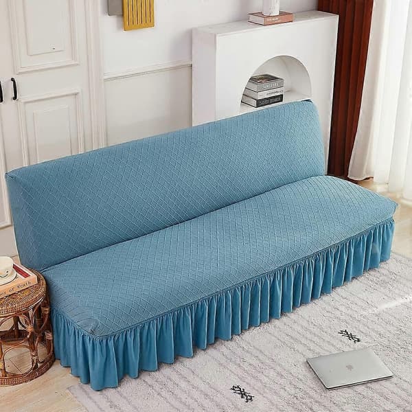 Armless Sofa Cover Stretch Sofa Cover Pink