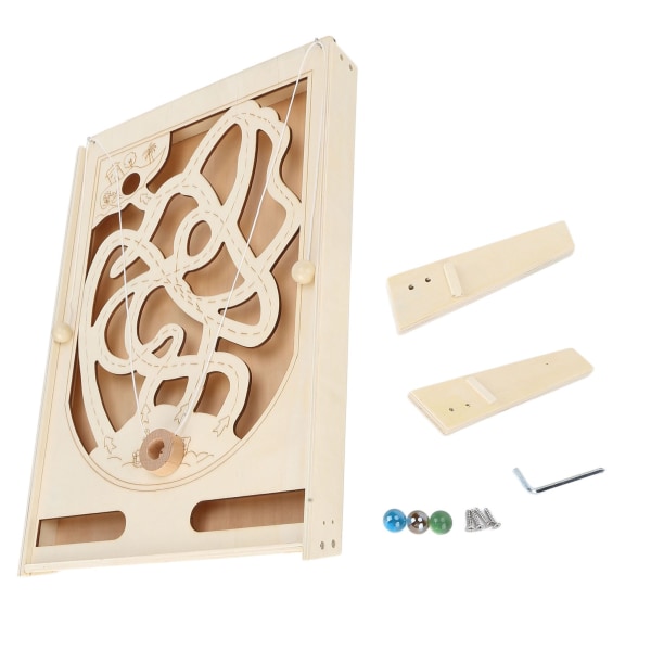 Kids Maze Brädspel Trä Pinball Pussel Hand Eye Coordination Games Utbildning ToysMaze Game