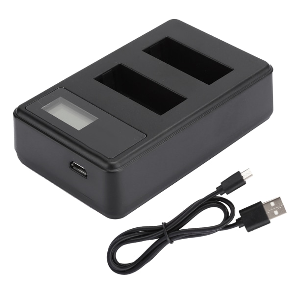 SEIVI LP E12 Bärbar kamera Batteriladdare Laddning LCD Elektrisk kvantitet Display Dubbel plats för Canon