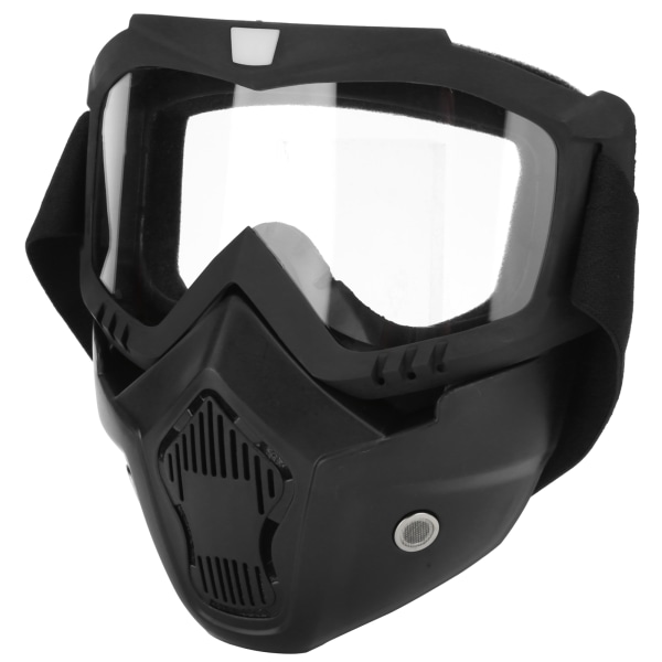 Motorcykelglasögon Cykelansikte Hjälmglasögon Motorcykel Vindsandskyddsglasögon (Antiim transparent lins)
