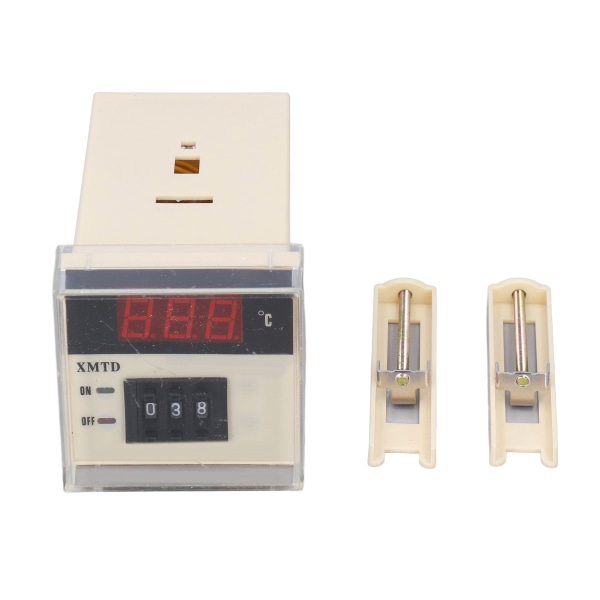 AC 220V E-tyypin säädettävä lämpötilansäädin LCD digitaalinen termostaatti 0‑399℃ XMTD‑2001 - 1 kpl