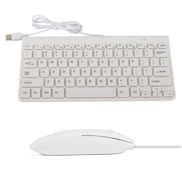 Slankt USB-tastatur og optisk mussæt til bærbar pc