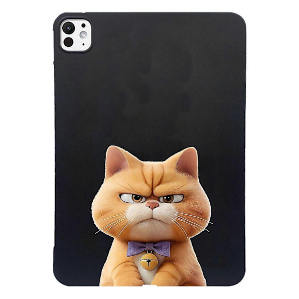 Case for iPad Pro 11 (2024) Pattern Print Slim TPU Tablet Protective Case - Garfield Cat