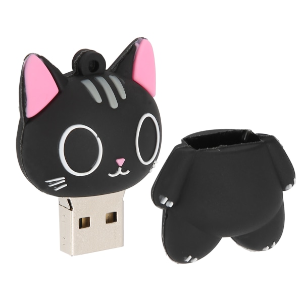 Cartoon Cat Pattern USB Flash Drive Data Bilde Musikk Film Filer Lagring U Disk Gift32GB