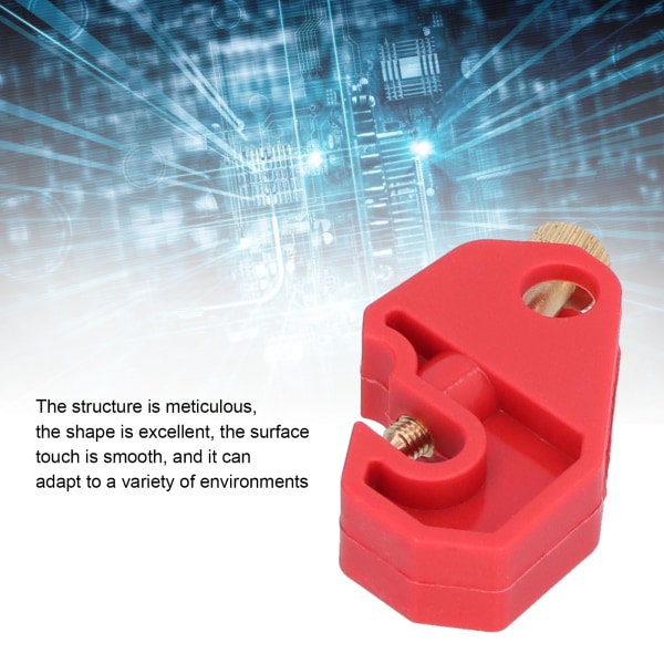 Circuit Breaker Lockout Air Switch Sikkerhed Nøglefri Lås 10mm/0.4in Låsehul med Guld Skrue Knop Værktøj Gratis