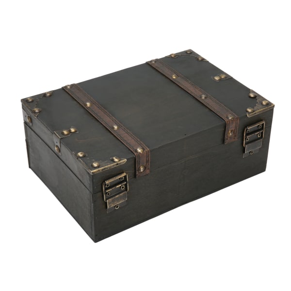 Vintage puinen korurasia Etusivu Tyylikäs kaulakoru case Organizer Säiliön koristelu musta