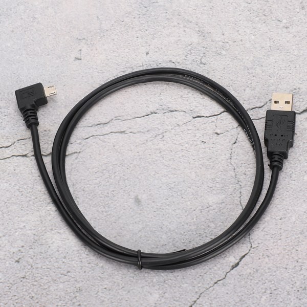 C0402 1M rettvinklet mikro-USB til USB-tilkoblingskabel for lading av dataoverføring