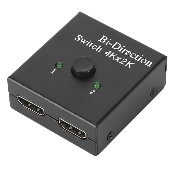 BiDirection Converter HDMI Switcher HDMI Splitter Video 1 Input 2 Output Adapter (svart)