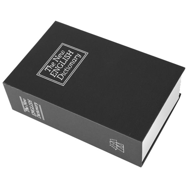 Black English Dictionary Safe Box Money Jewelry Collection case 2 avaimella