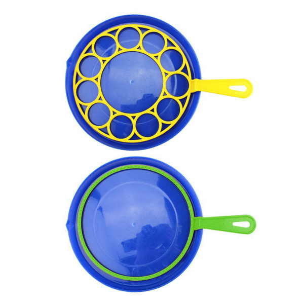 Bubble Wand Sæt med bakke Pop Shape Bubble Maker Sjovt let at bruge boblefremstillingslegetøj til udendørs børn