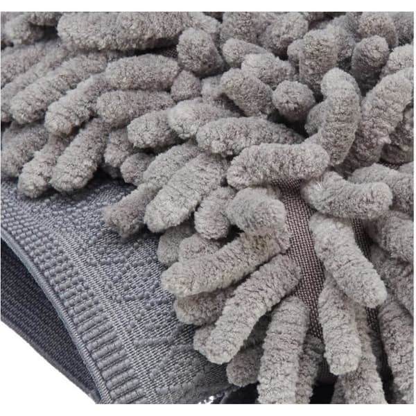 Microfiber vaskehandske luksus bilrengøringsklud, 2-pak, grå, 30 L x 20 B cm
