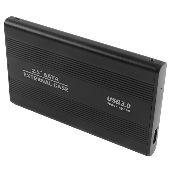Harddisk kabinett 2,5 tommer 4 TB LED-indikasjon Aluminiumshus Hot-swapbar 5 Gbps USB 3.0-port Ekstern HDD-veske Svart