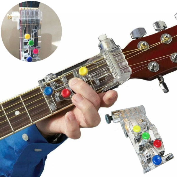 Guitar Learning System Gitar Teaching Aid Practice Tool for Kids Nybegynnere Voksne