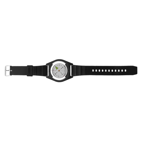 Utomhus mini lätt armbandsur ABS Kompass Gummi klockband Verktygstillbehör