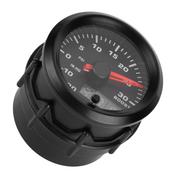 2 tum/52 mm Universal 7 Färger LED Turbo Boostmätare PSI Tryckmätare Digital Display Peka