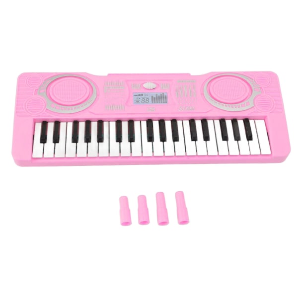 Kid Keyboard Klaverlegetøj 37 tangenter Forbedrer hånd øje koordination Musik Pædagogisk instrument Pink Pink