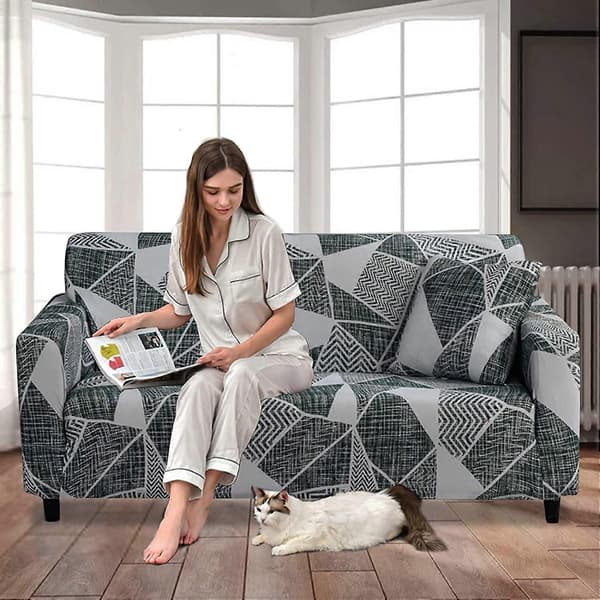 Elastisk sofatrekk sklisikkert Jacquard elastisk sofatrekk for 1-seters sofa