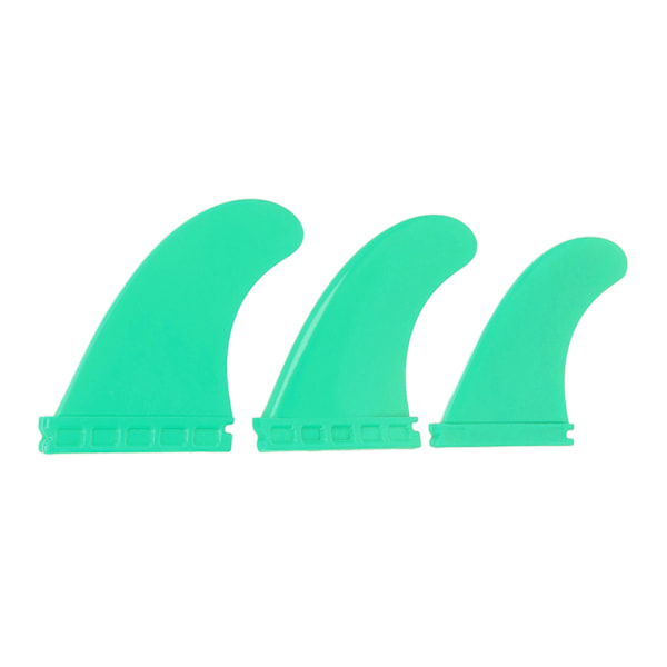 3 kpl Surf-laudan evät PVC Thruster-evät Surf-laudan tarvikkeet Long Board Stand Up Paddle Vihreä