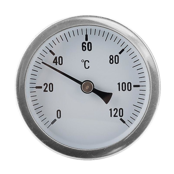 Industriel Kedelrør Bimetal Termometer 0-120°C 63mm