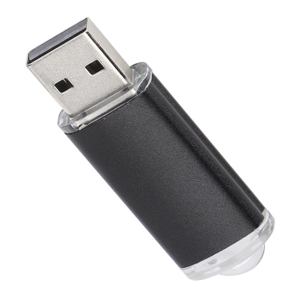 USB Flash Drive Gjennomsiktig deksel Svart bærbar minnepinne for PC-nettbrett16GB