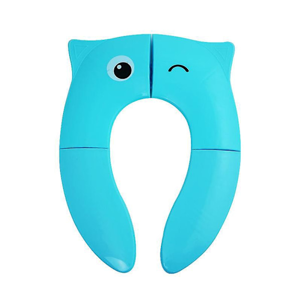 Foldable Kids Toilet Seat - Portable Potty Seat for Travel (Little Blue Eyes)