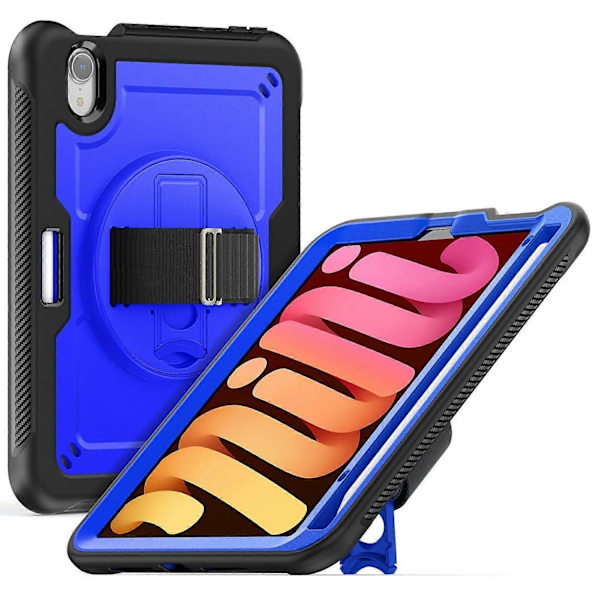 Case for iPad mini (2024)/(2021) Compatible Stand PC+Tablet Case with Shoulder Strap