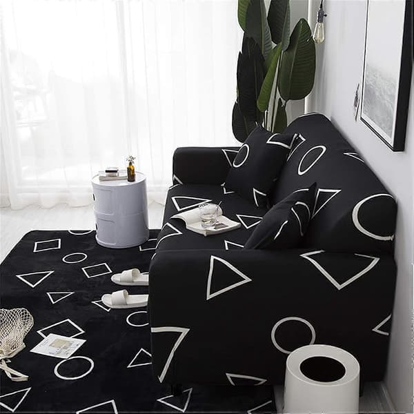 Sofatrekk elastisk stretch sofatrekk, for 1-seter. L-formet hjørnesofa krever to