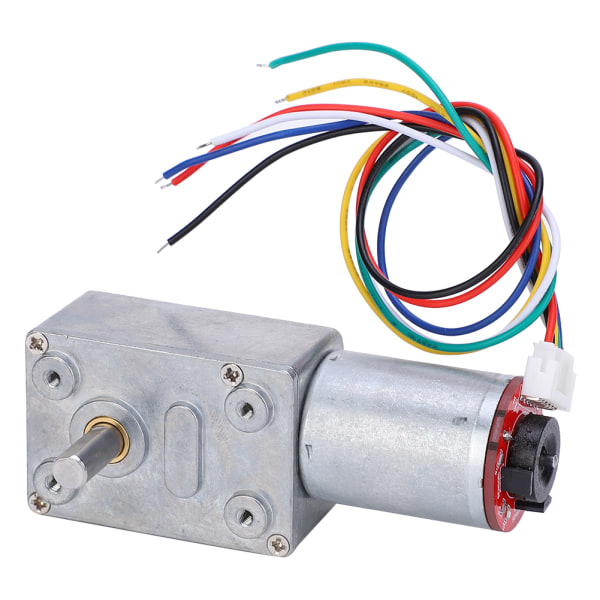 12V DC Turbine Orm Reduktionsmotor med Encoder - 400RPM (1 stk)