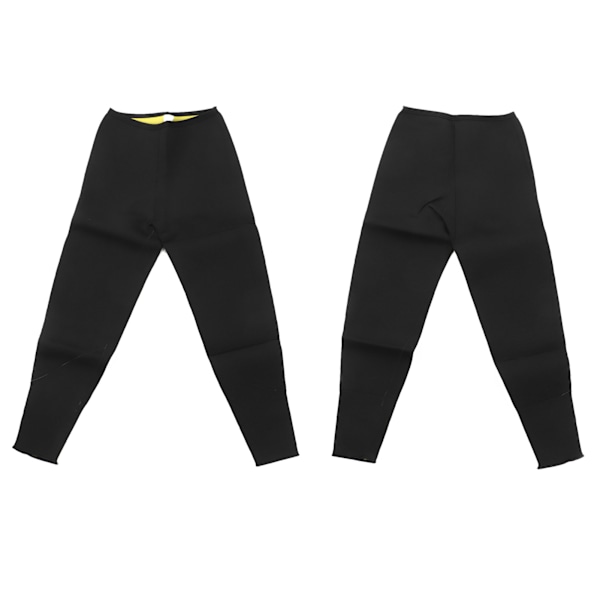 Träningstights Unisex Hög Midja Elastisk Fitness Sport Yoga Byxor för Löpning Kroppsskulptering M