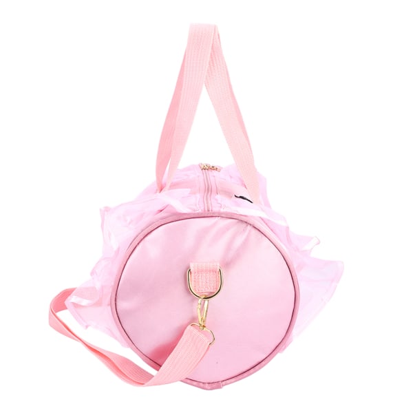 Ballet håndtaske til piger Ballerina til børn Ballet til børn med pailletter danseskuldertaske (Pink Long Gaze)