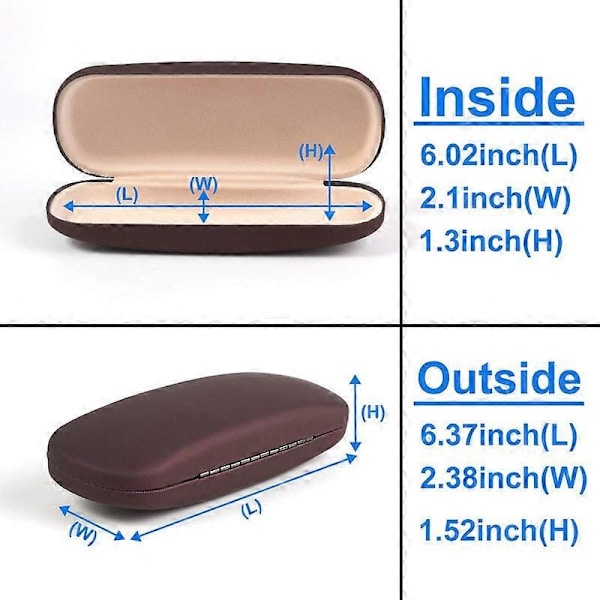 Unisex Hard Shell Eyeglass Case, Protective Case For Glasses