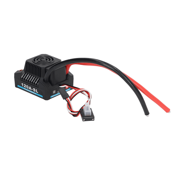 120A Børsteløs ESC Profesjonell Programmerbar Vanntett Elektrisk Hastighetsregulator for 1/8 RC Bil