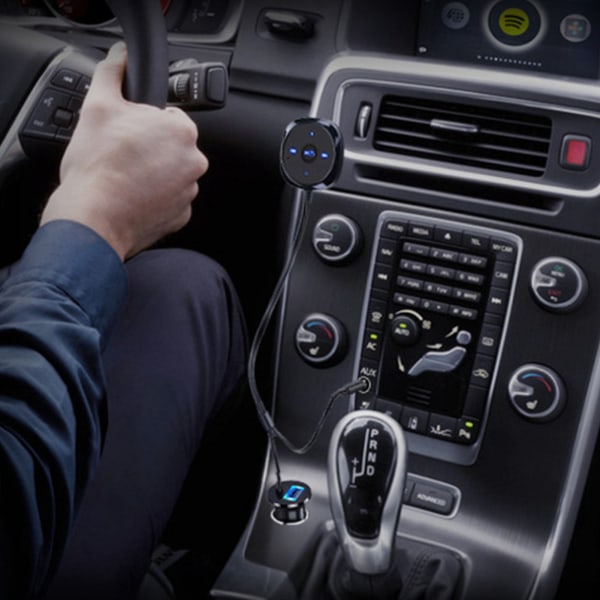 Auton Bluetooth 5.0 -audiovastaanotin, handsfree-puhelut, 5 V 2,1 A USB-latausportti autoille, joissa on 3,5 mm:n AUX-liitäntä