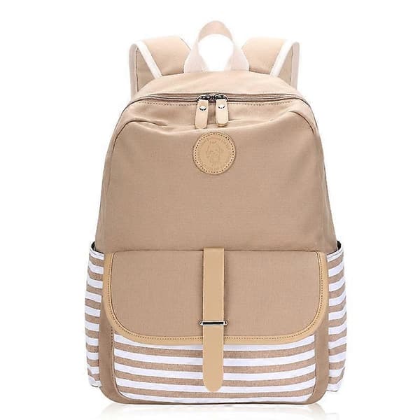 Korean Style Women's Backpack, Casual Canvas Student Bag, Black