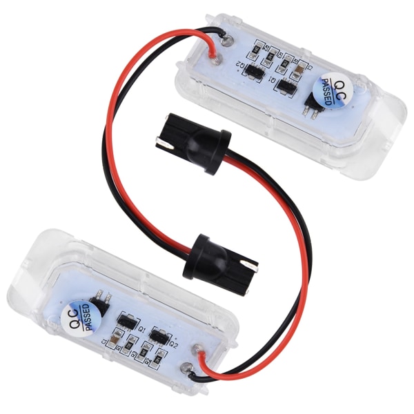 2 stk ABS bil nummerplade LED lys lampe til Ford Focus MK2 Hatchback Faceliftet 2008-2010