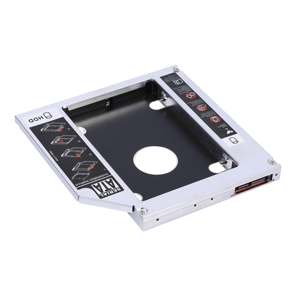 12,7 mm Aluminium SATA HDD SSD Kabinet Harddisk Drev Bay Caddy Optisk DVD Adapter til Laptop