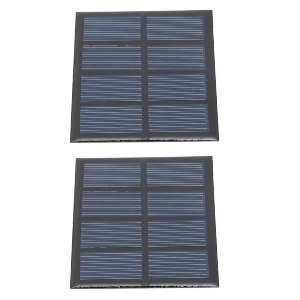 2 stk 0,9W 2V Solcellepanel Profesjonelt Høy Effektivitet Polysilicium Solcellepanel for Nødlys Reklamelys